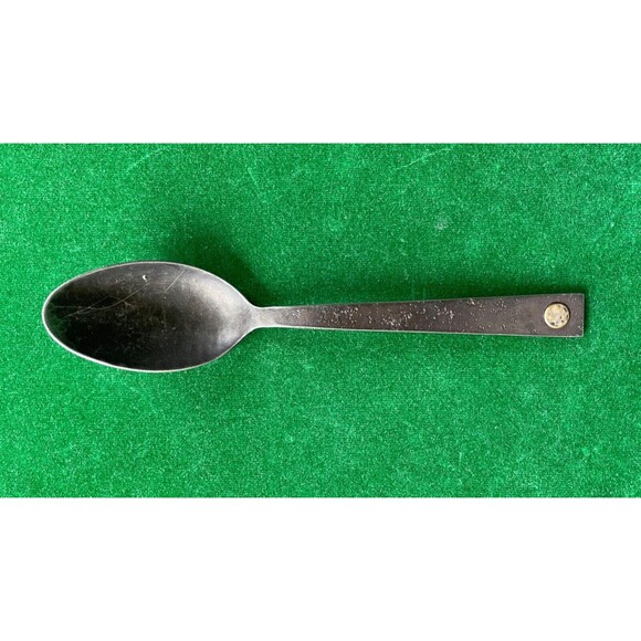Restoration Hardware Hammered Steel Rivet SPOON, Jefferson Mack Rare - Picture 5 of 9